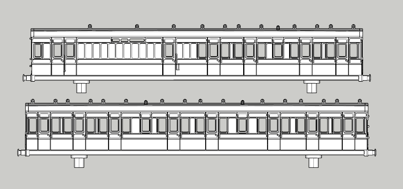 (image for) LSWR Non-Corridor Branch 2-Set Coach Bundle - Set 36